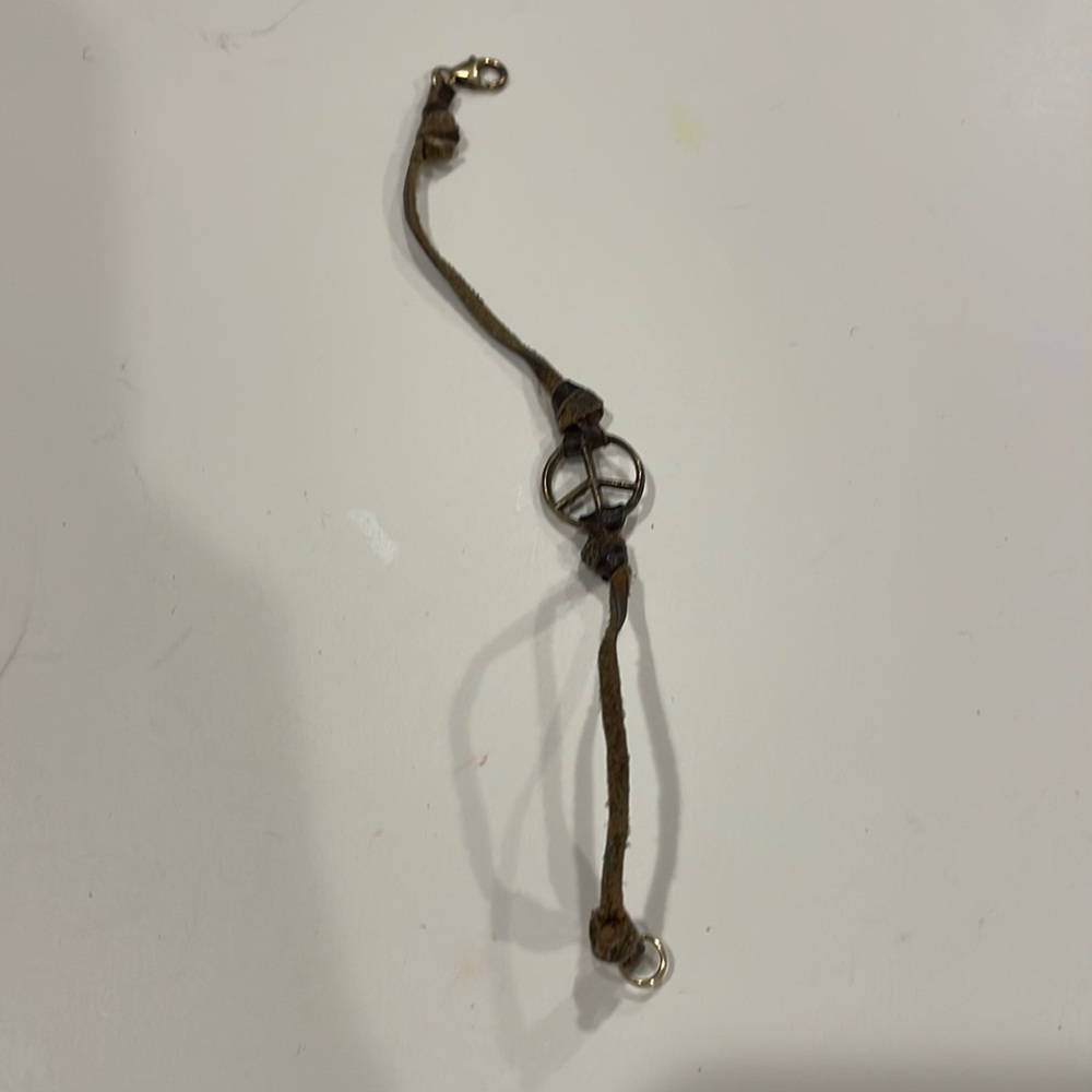 Peace sign bracelet